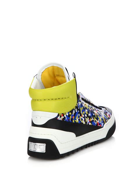 fendi sneakers mens 2015|saks fendi high top sneakers.